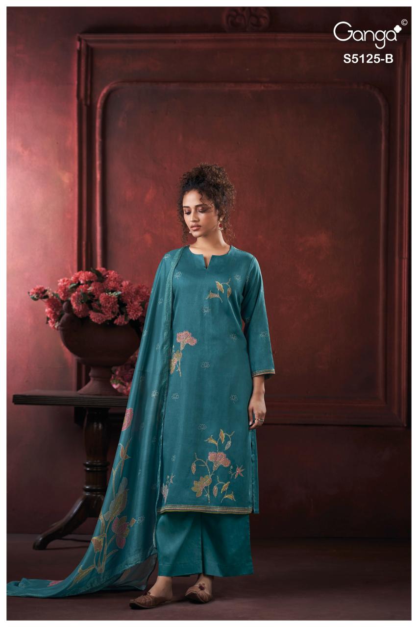 Ganga Karina 5125 catalog wholesale salwar kameez pakistan 