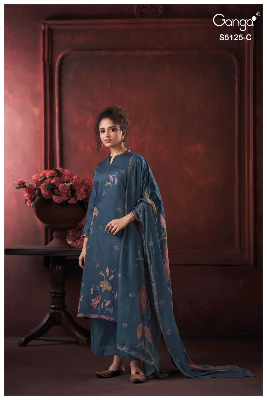 Ganga Karina 5125 catalog wholesale salwar kameez pakistan 
