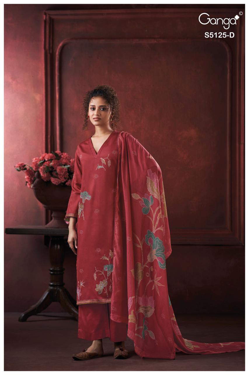 Ganga Karina 5125 catalog wholesale salwar kameez pakistan 