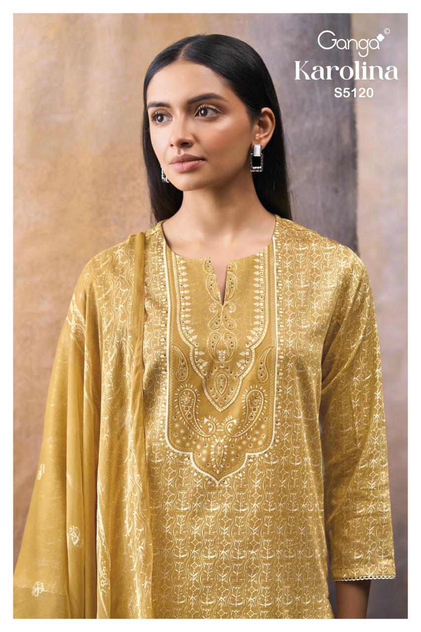 Ganga Karolina 5120 catalog party wear salwar kameez wholesale