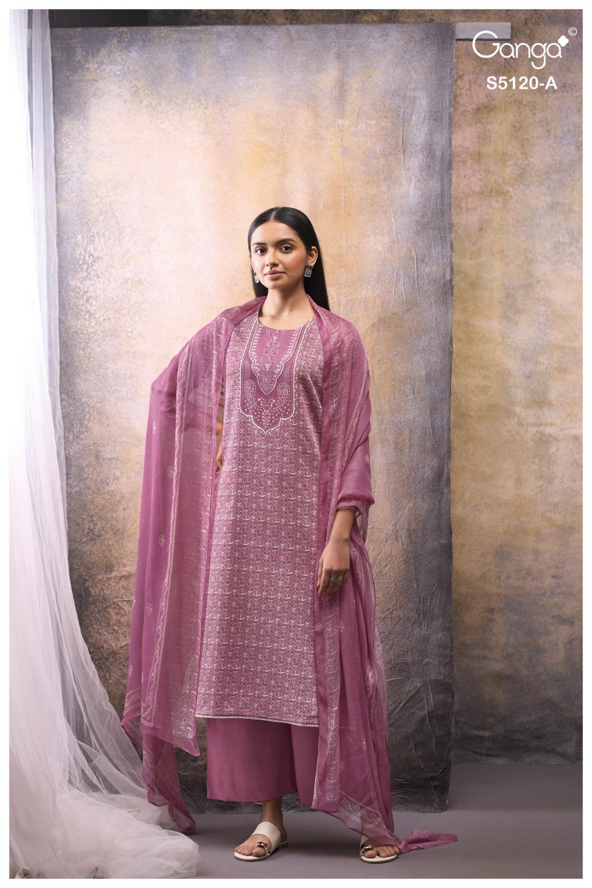 Ganga Karolina 5120 catalog party wear salwar kameez wholesale
