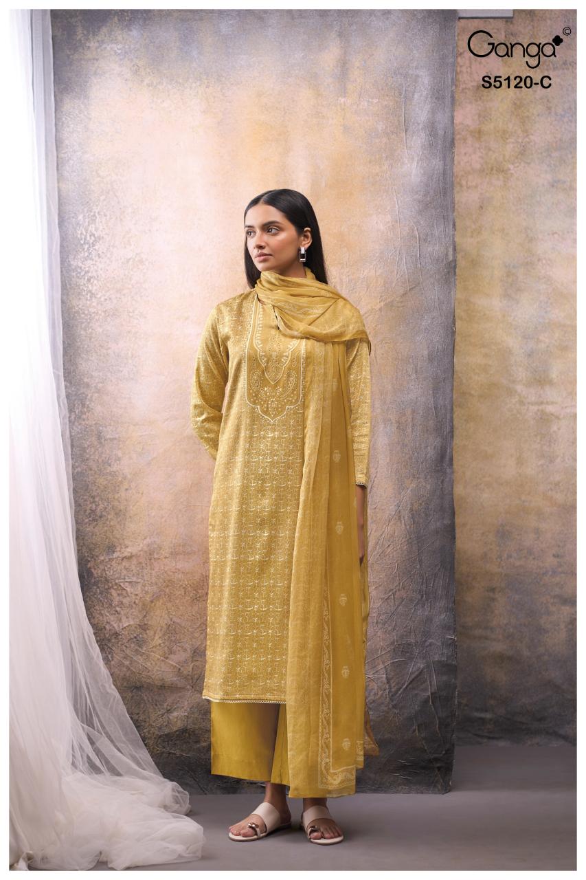 Ganga Karolina 5120 catalog party wear salwar kameez wholesale
