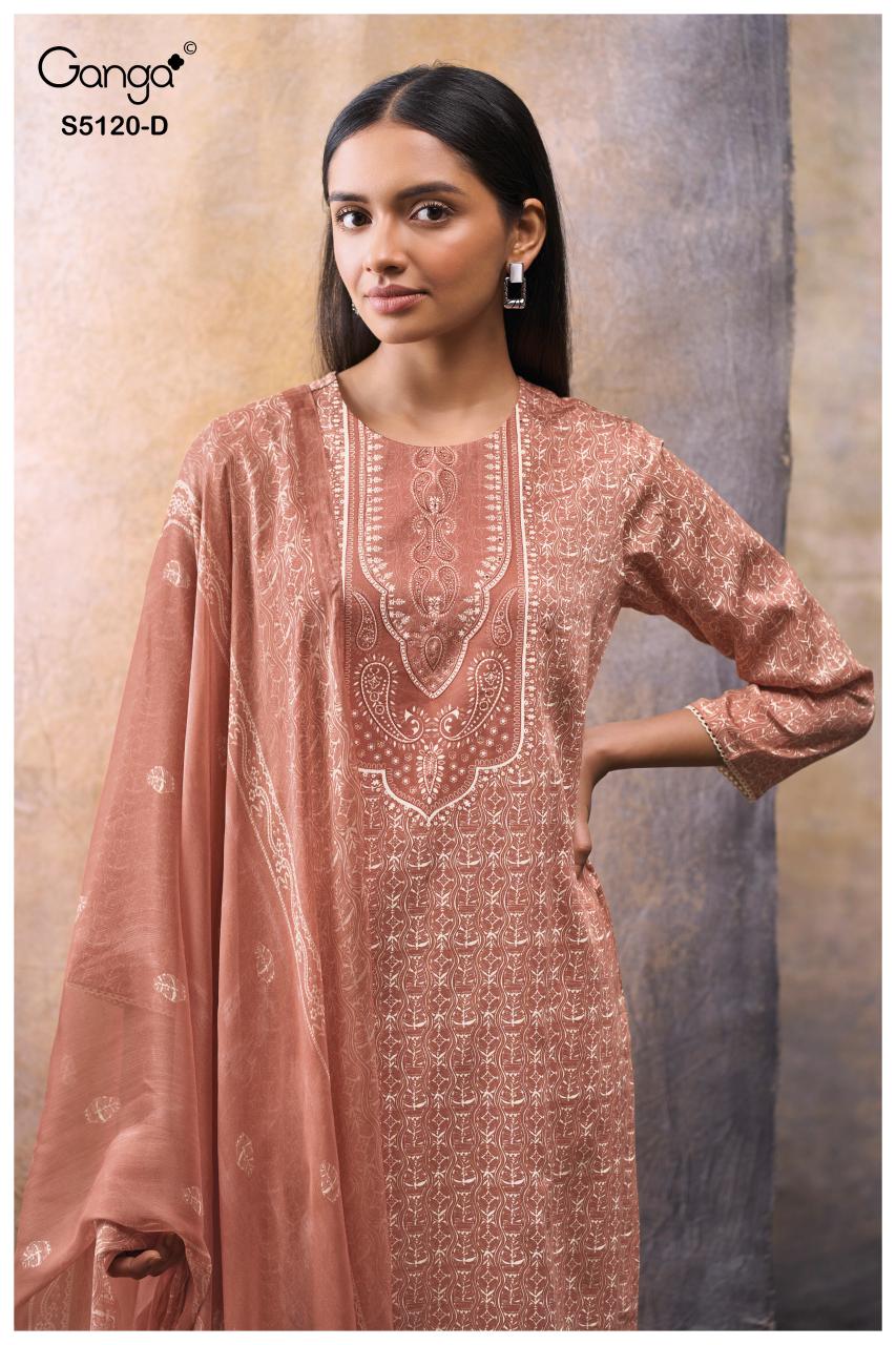 Ganga Karolina 5120 catalog party wear salwar kameez wholesale