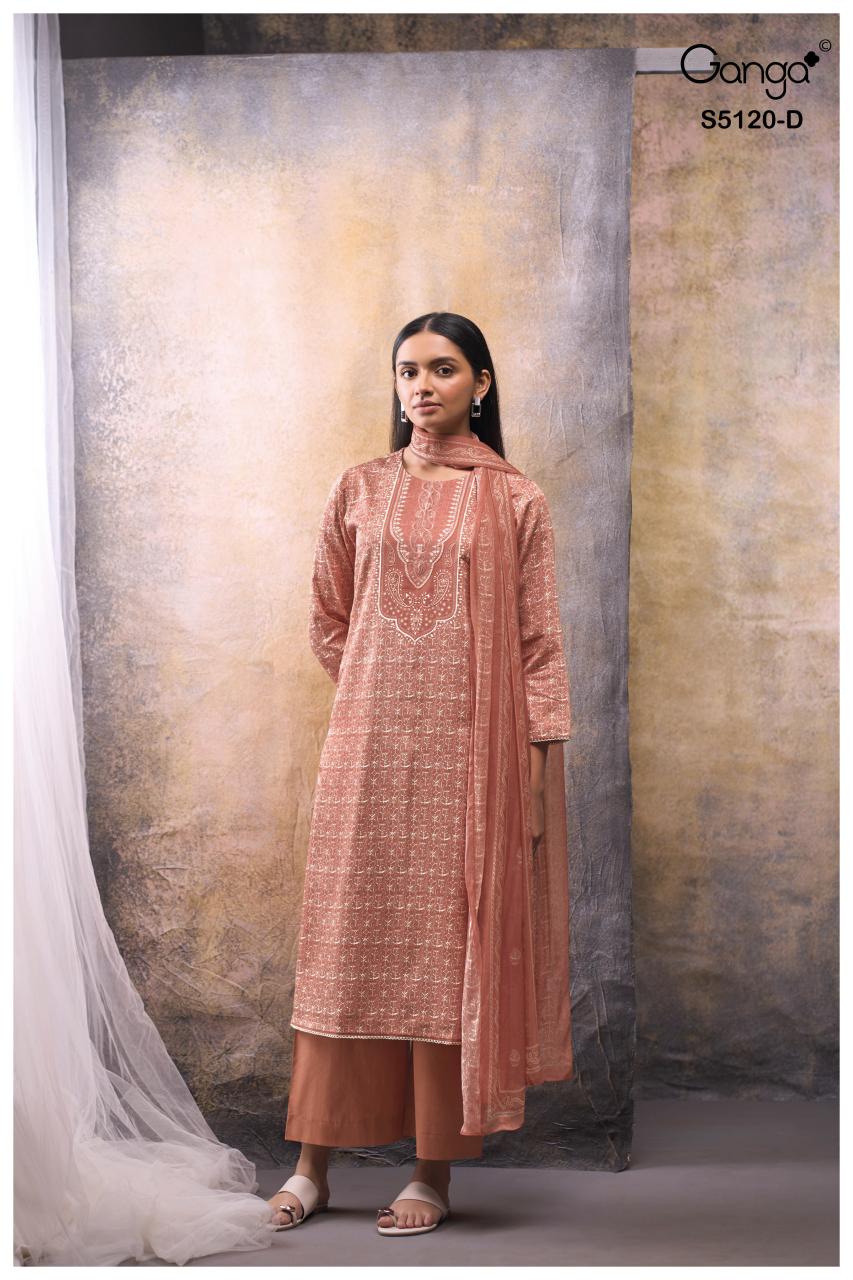Ganga Karolina 5120 catalog party wear salwar kameez wholesale