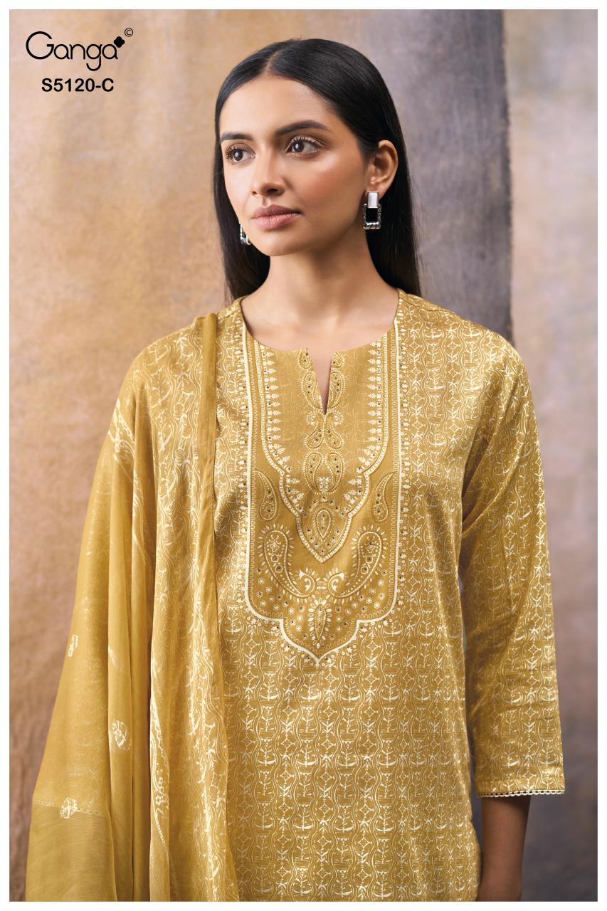 Ganga Karolina 5120 catalog party wear salwar kameez wholesale