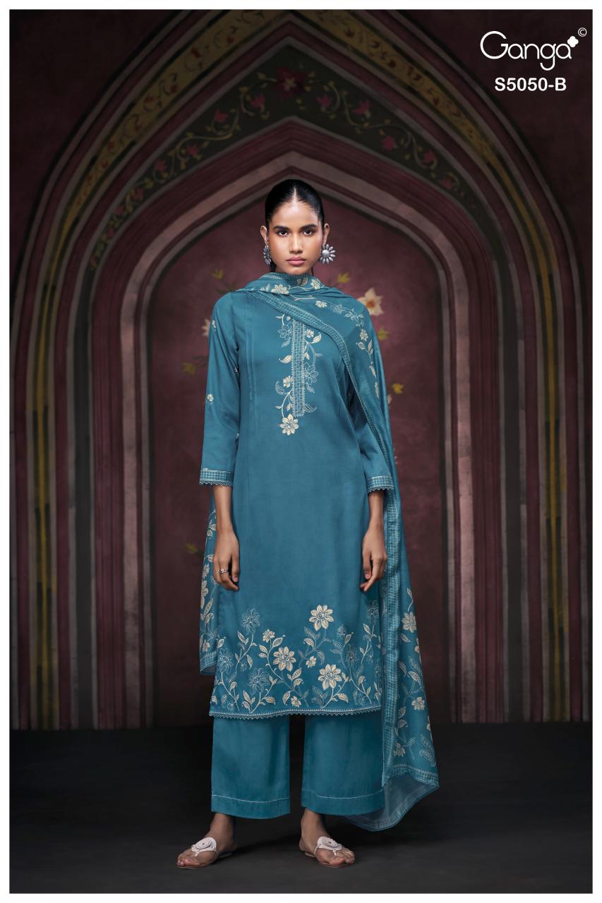 Ganga Keshvika 5050 catalog wholesale dealers of salwar kameez in bangalore