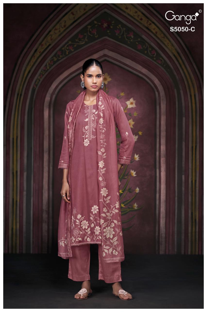 Ganga Keshvika 5050 catalog wholesale dealers of salwar kameez in bangalore