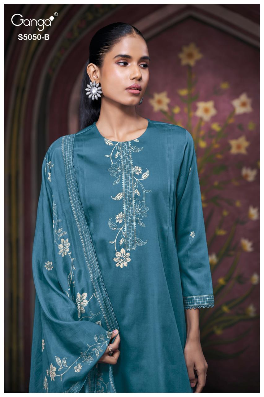 Ganga Keshvika 5050 catalog wholesale dealers of salwar kameez in bangalore