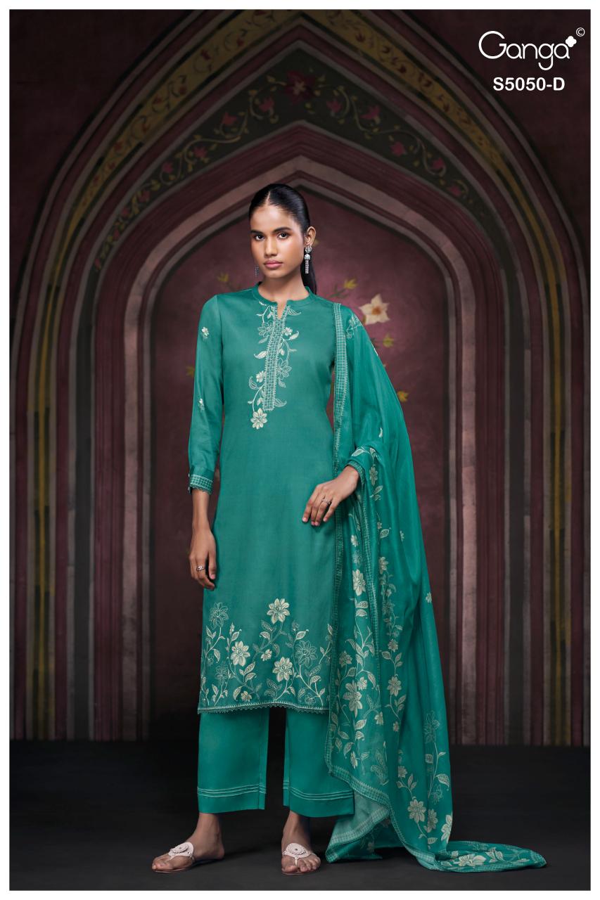 Ganga Keshvika 5050 catalog wholesale dealers of salwar kameez in bangalore