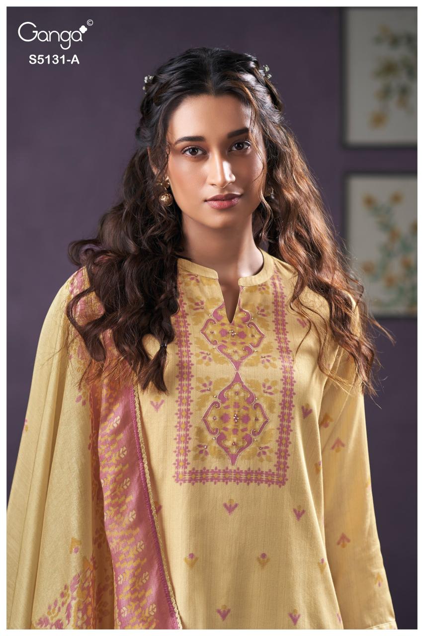 Ganga Krysten 5131 catalog mumbai wholesale salwar kameez