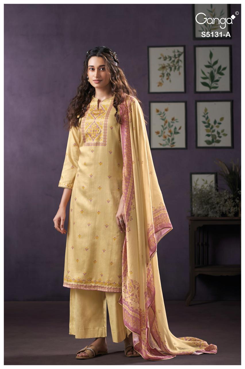 Ganga Krysten 5131 catalog mumbai wholesale salwar kameez