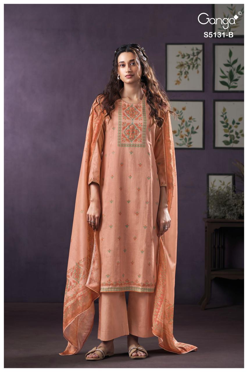 Ganga Krysten 5131 catalog mumbai wholesale salwar kameez