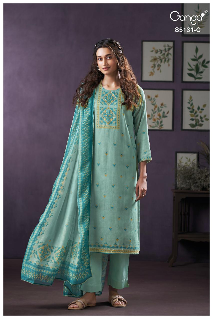 Ganga Krysten 5131 catalog mumbai wholesale salwar kameez