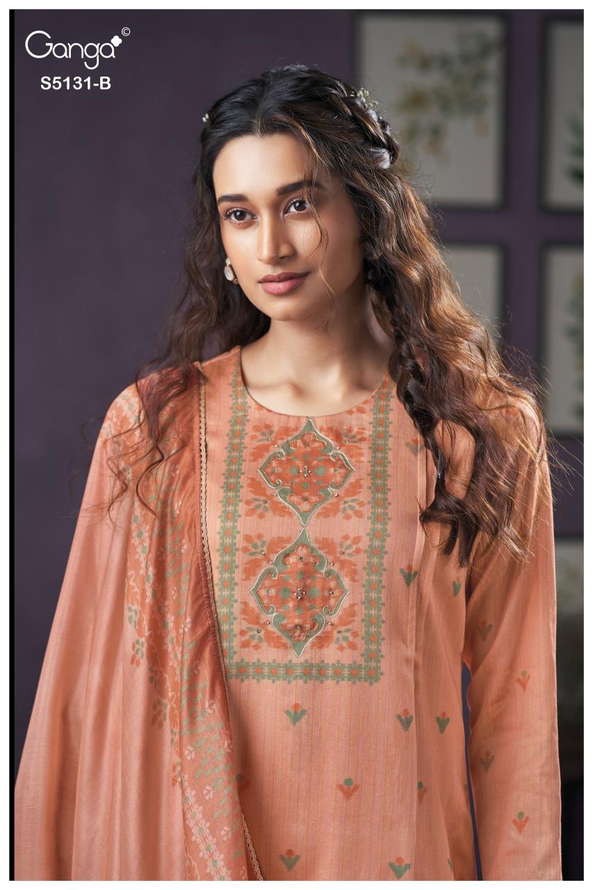 Ganga Krysten 5131 catalog mumbai wholesale salwar kameez