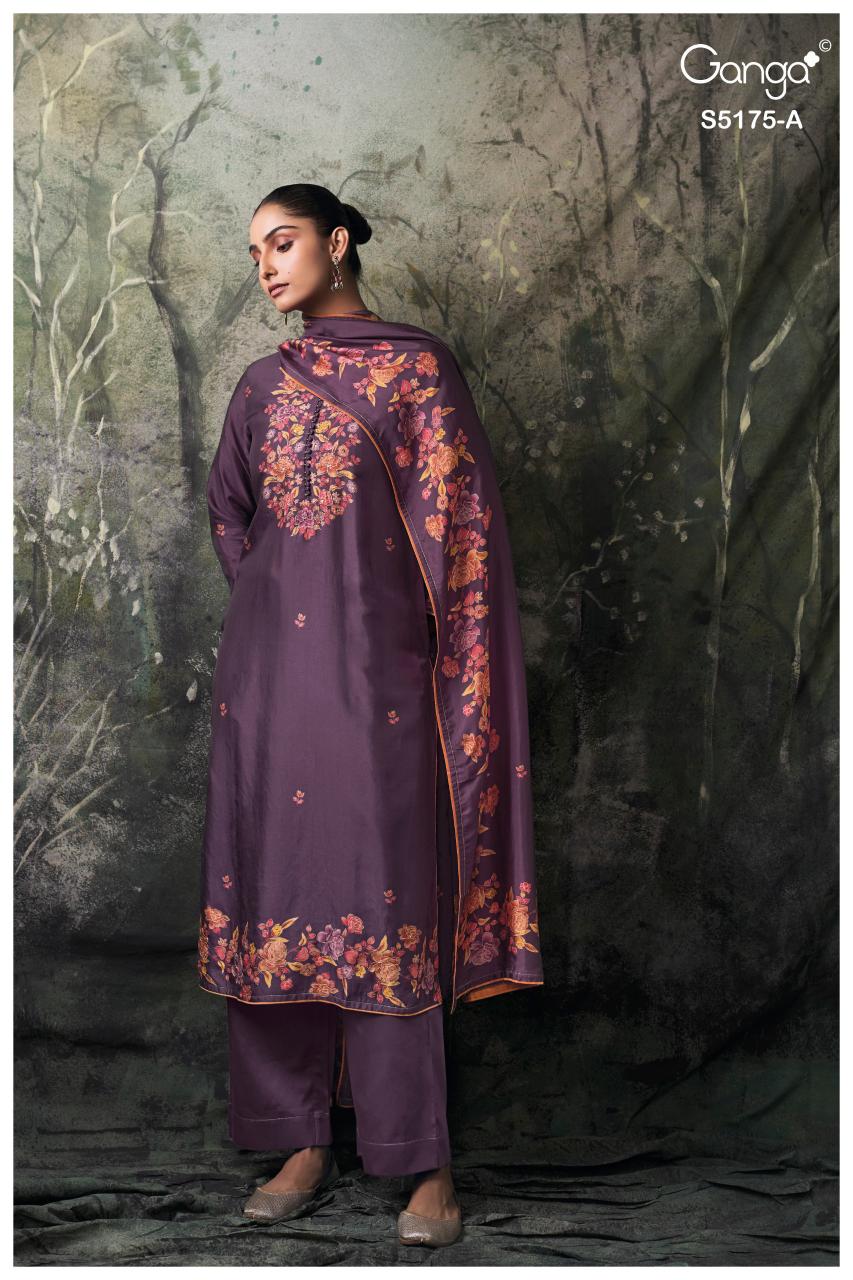 Ganga Nelieska 5175 catalog unstitched salwar kameez wholesalers in india