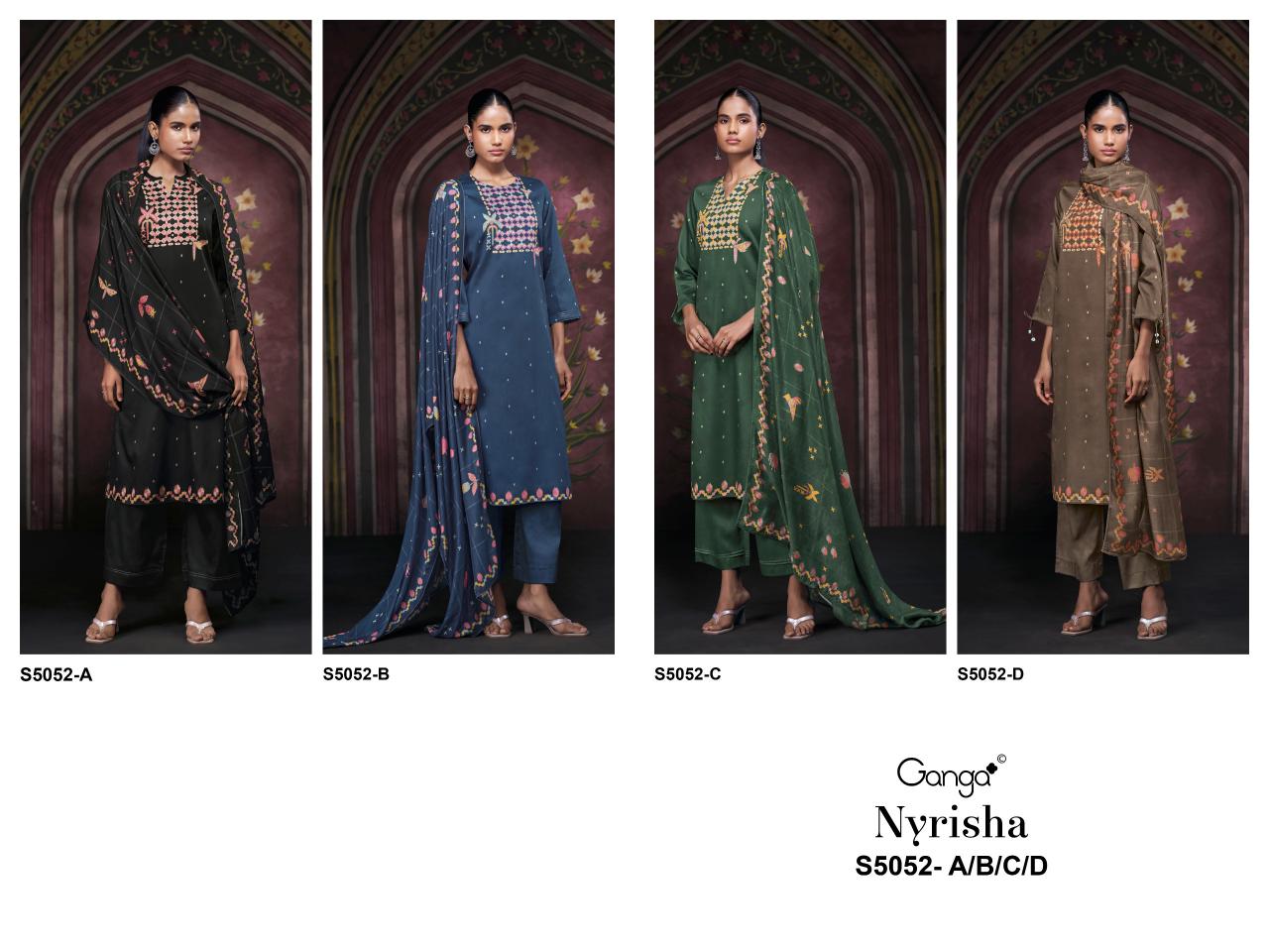 Ganga Nyrisha 5052 catalog salwar kameez suppliers wholesale