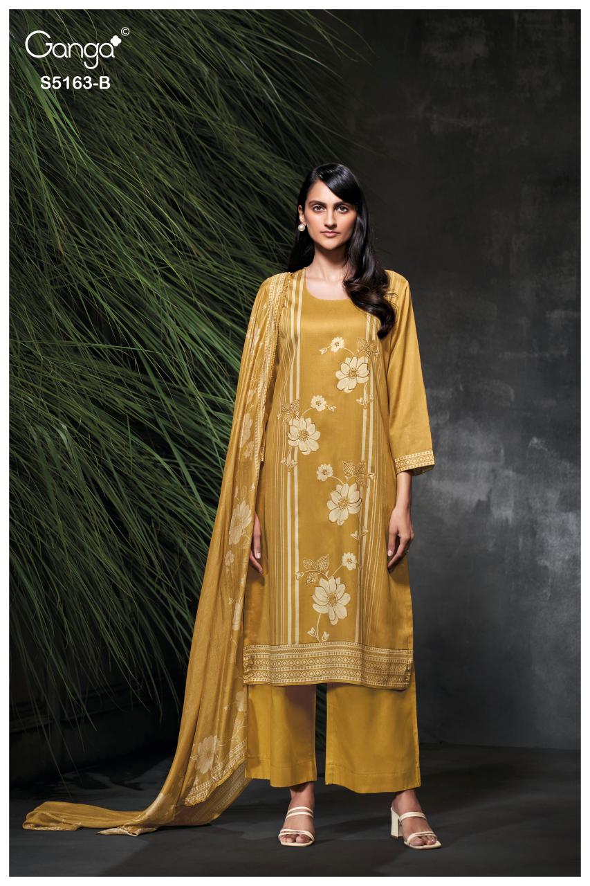 Ganga Paesyn 5163 catalog wholesale salwar kameez suppliers in india