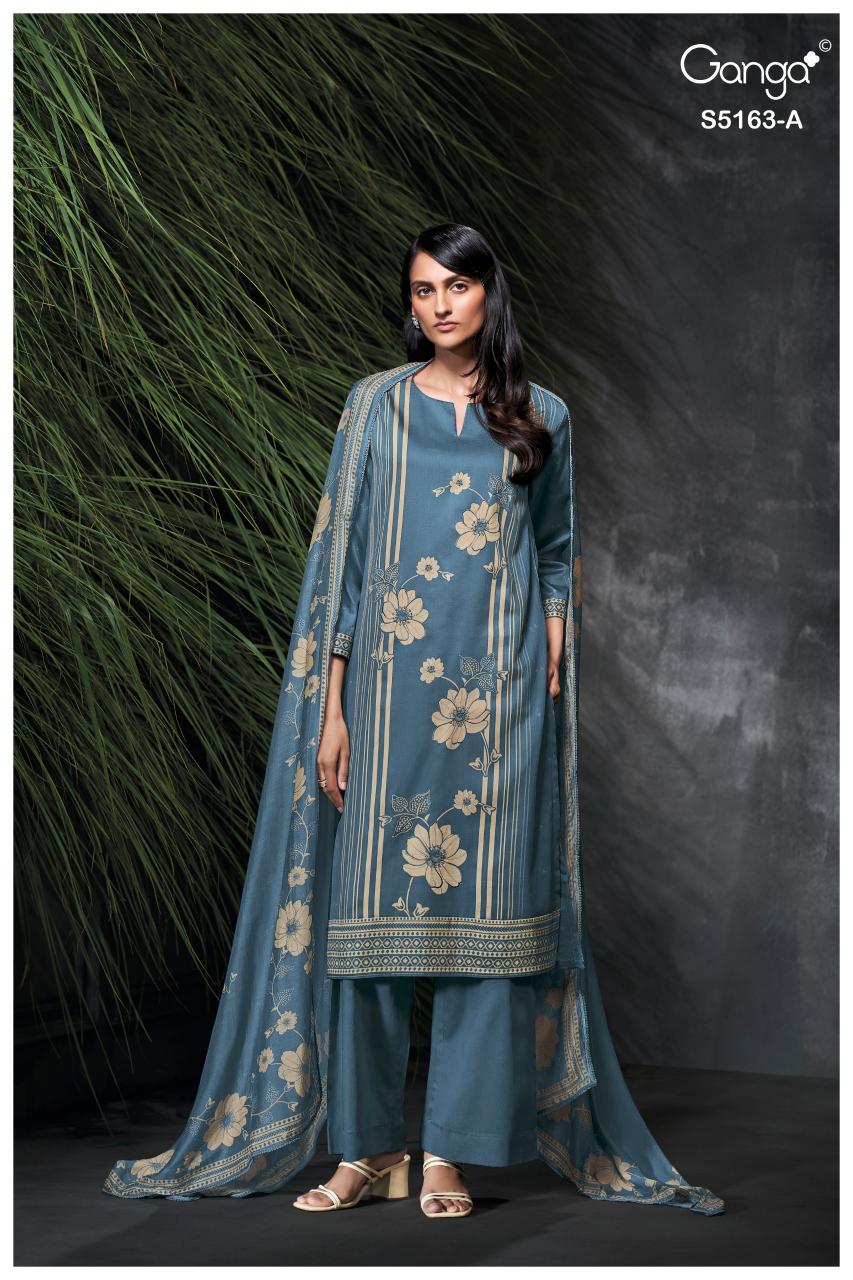 Ganga Paesyn 5163 catalog wholesale salwar kameez suppliers in india