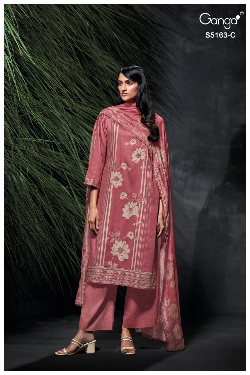 Ganga Paesyn 5163 catalog wholesale salwar kameez suppliers in india