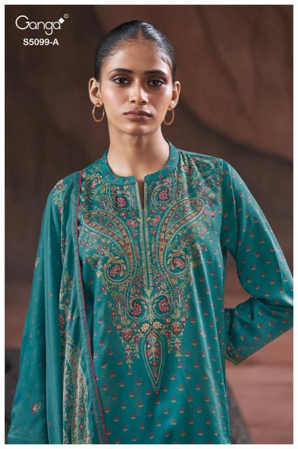 Ganga Renaya 5099 catalog ludhiyana design salwar kameez wholesale exporter