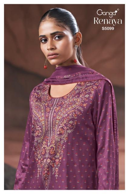 Ganga Renaya 5099 catalog ludhiyana design salwar kameez wholesale exporter