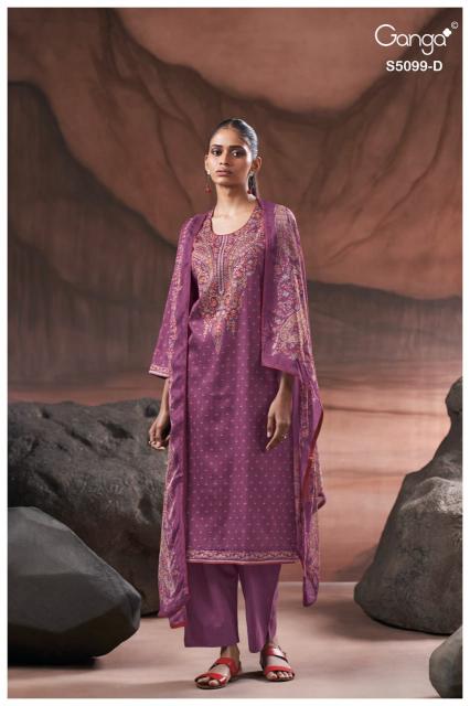 Ganga Renaya 5099 catalog ludhiyana design salwar kameez wholesale exporter