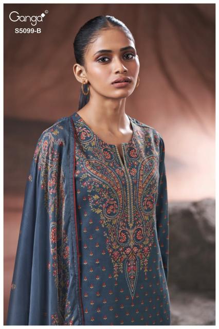Ganga Renaya 5099 catalog ludhiyana design salwar kameez wholesale exporter