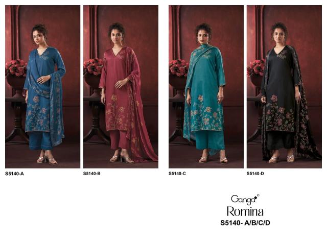 Ganga Romina 5140 catalog salwar kameez wholesaler in surat