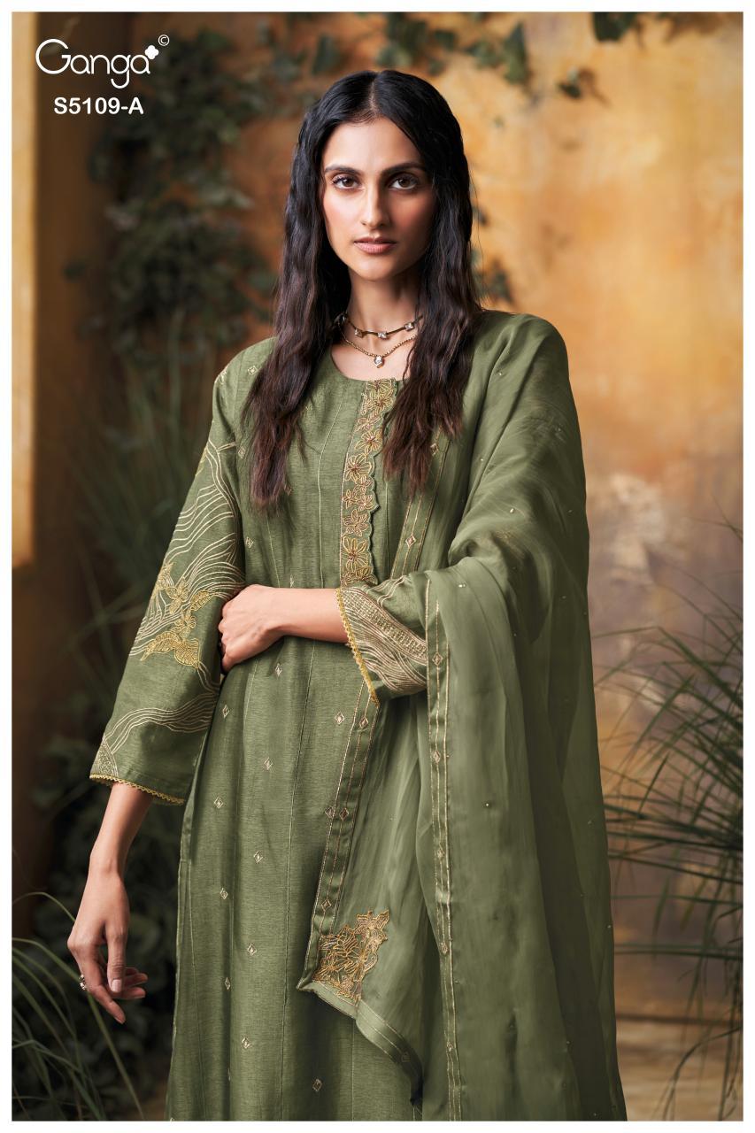 Ganga Rosina 5109 catalog dubai salwar kameez wholesalers 
