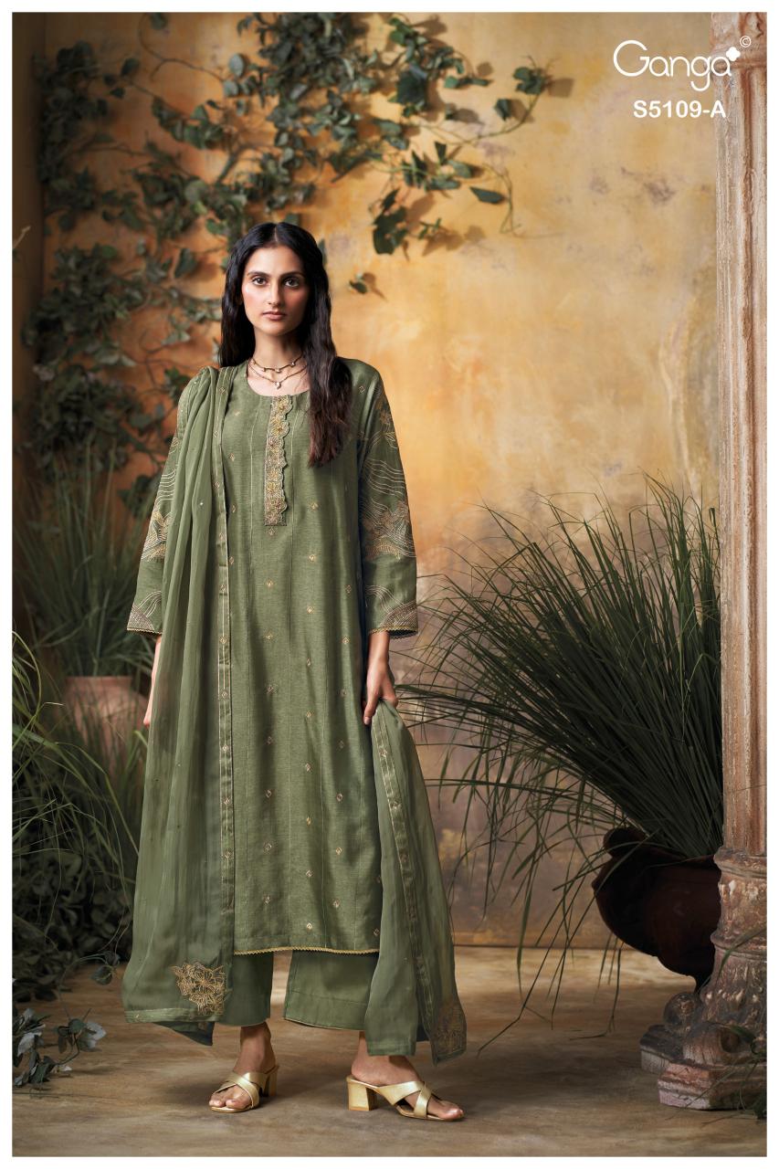 Ganga Rosina 5109 catalog dubai salwar kameez wholesalers 