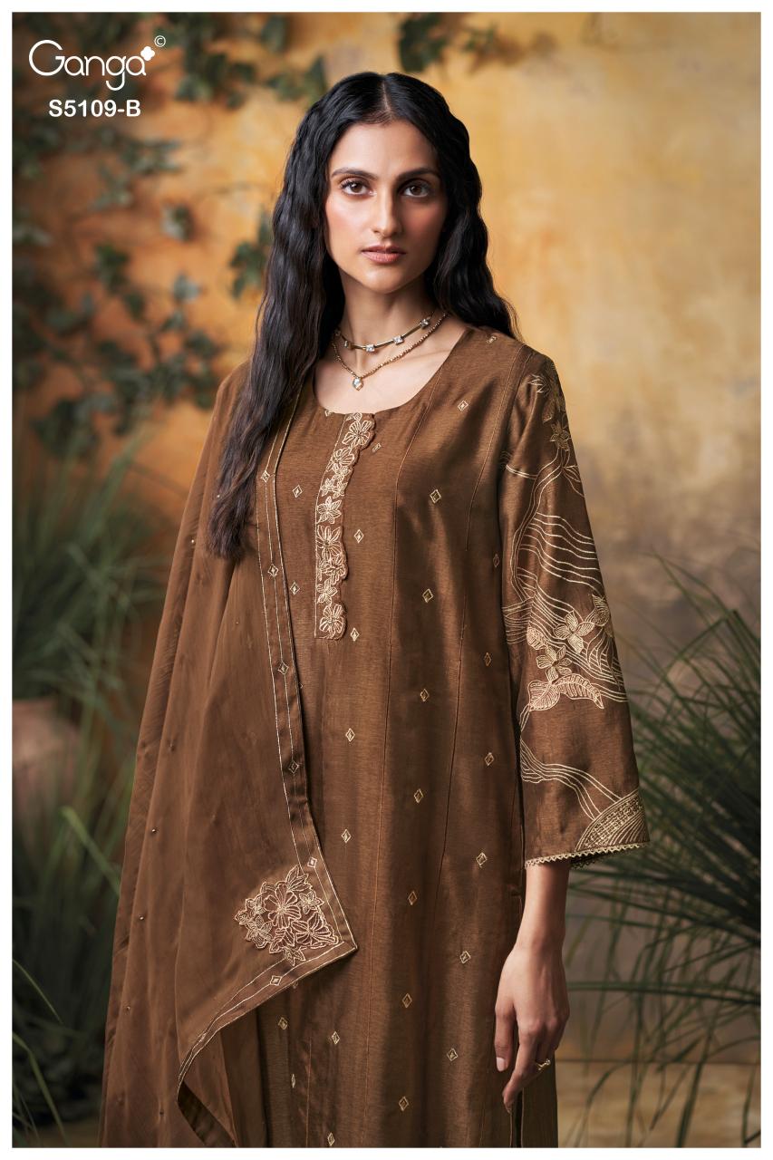Ganga Rosina 5109 catalog dubai salwar kameez wholesalers 