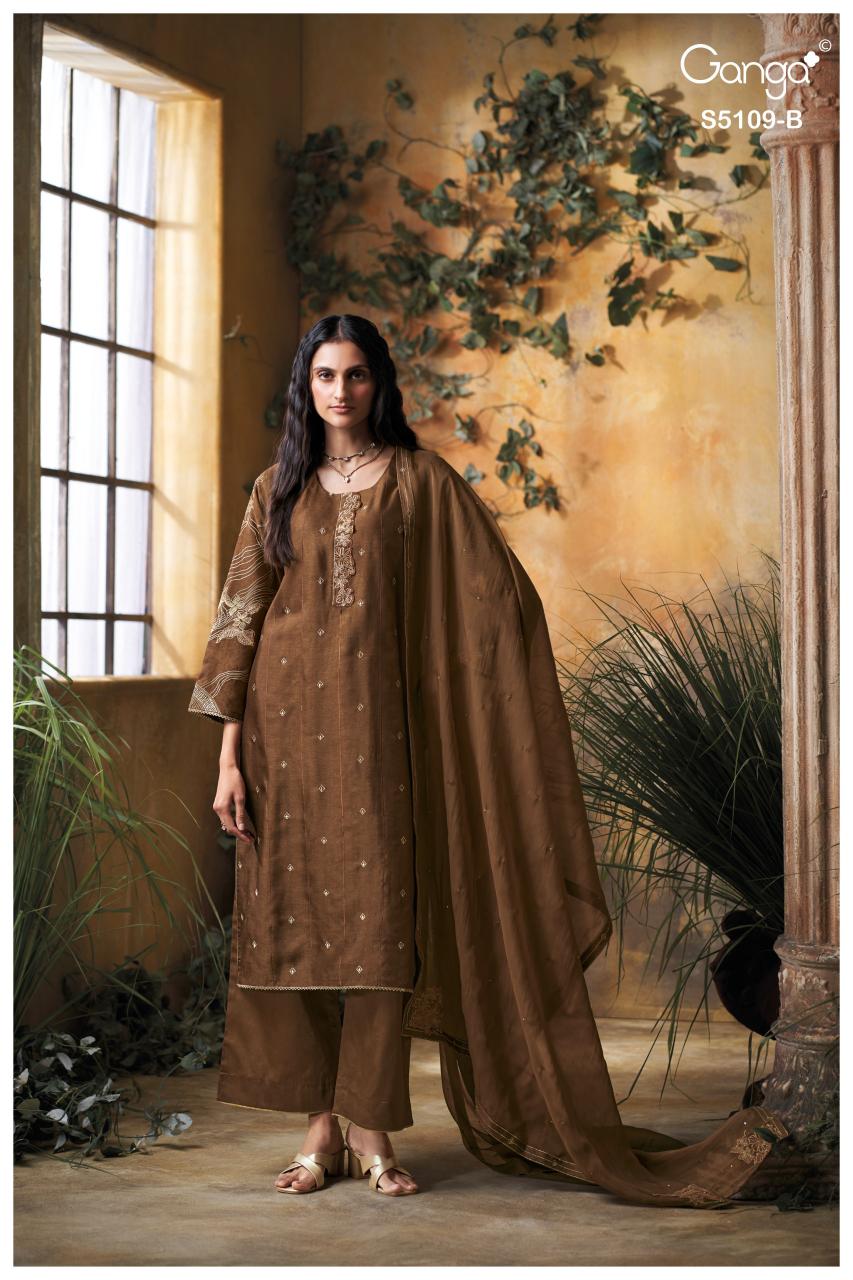 Ganga Rosina 5109 catalog dubai salwar kameez wholesalers 