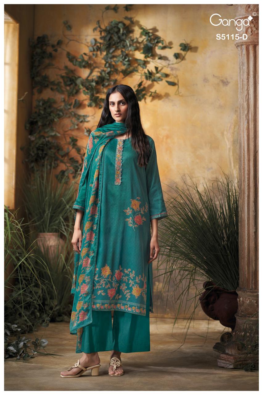 Ganga Saiba 5115 catalog wholesale salwar kameez online shopping in india