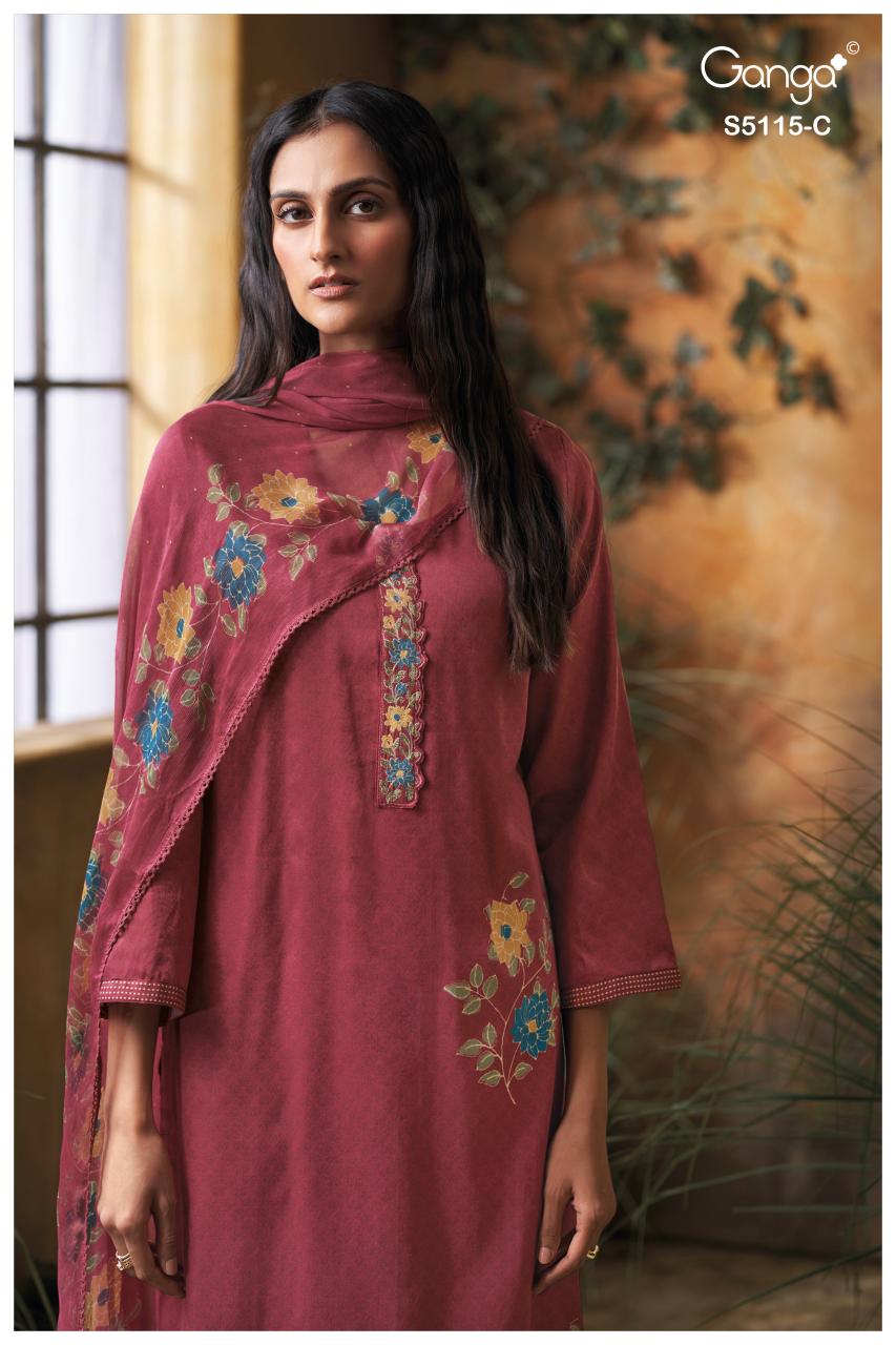 Ganga Saiba 5115 catalog wholesale salwar kameez online shopping in india