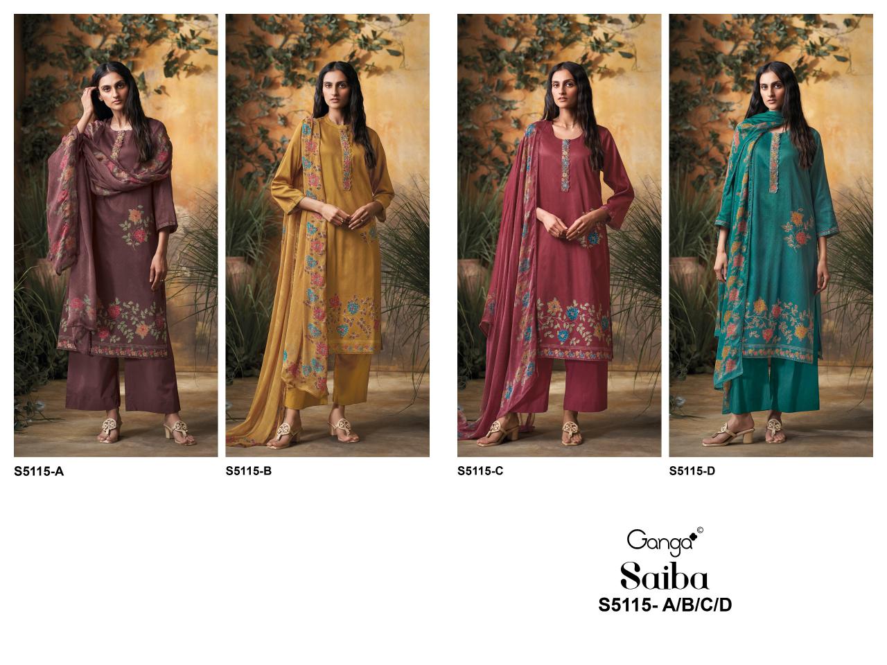 Ganga Saiba 5115 catalog wholesale salwar kameez online shopping in india