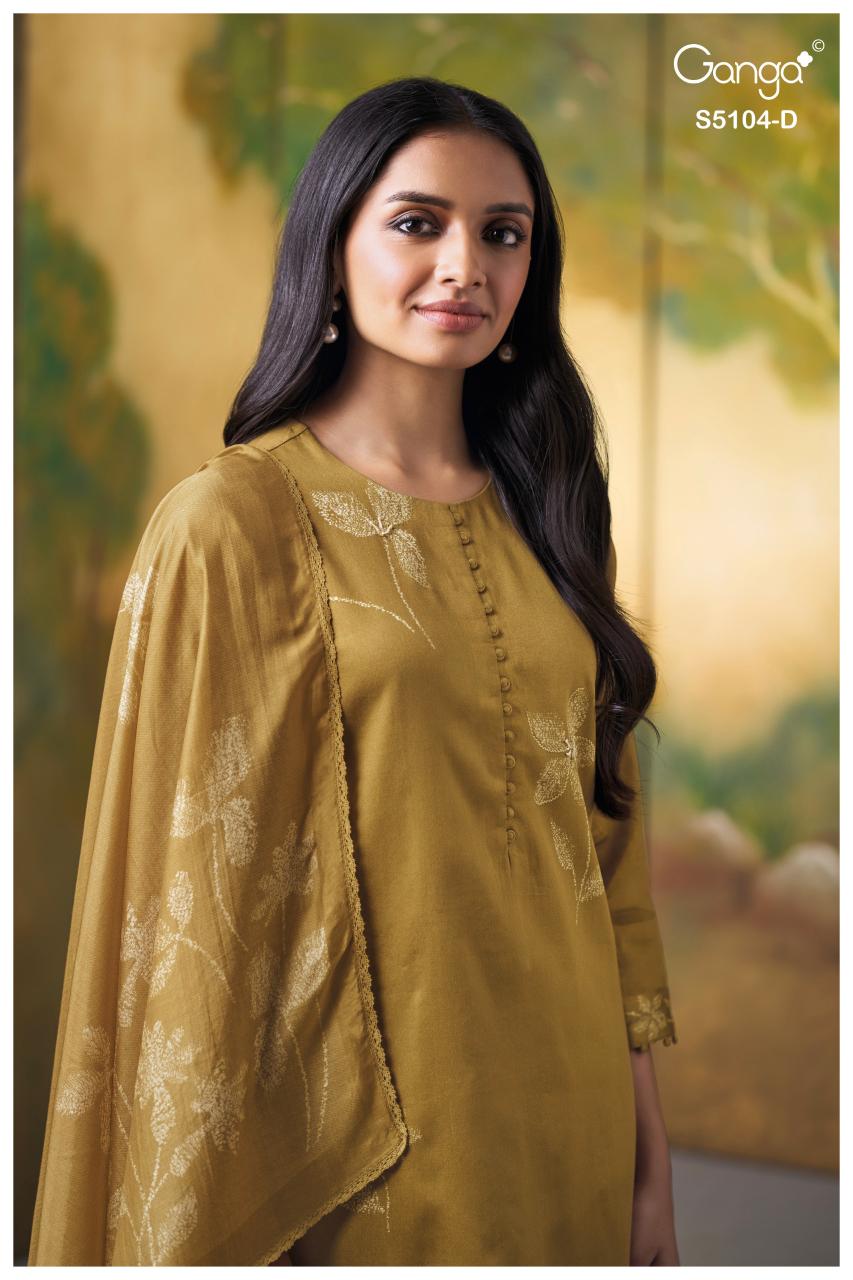 Ganga Saidnya 5104 catalog wholesale salwar kameez online shopping