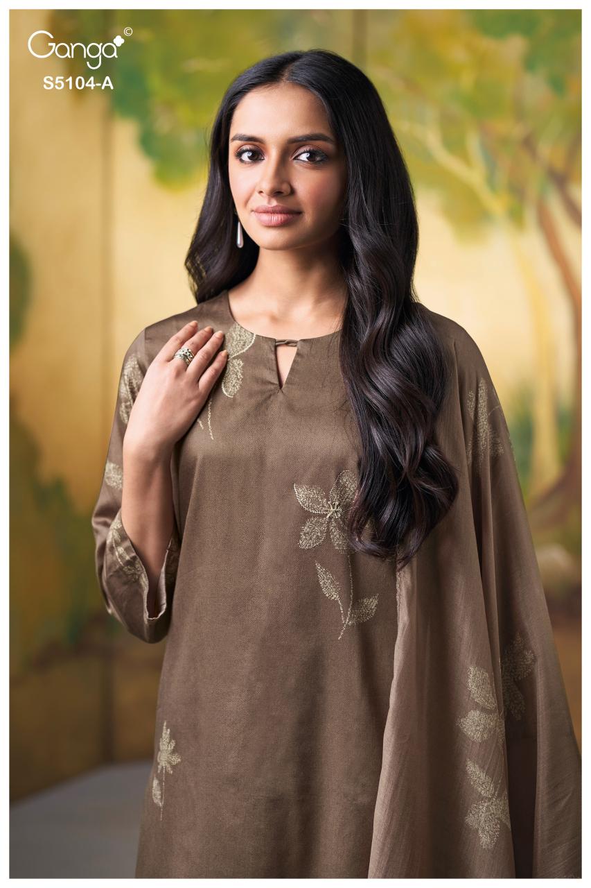 Ganga Saidnya 5104 catalog wholesale salwar kameez online shopping