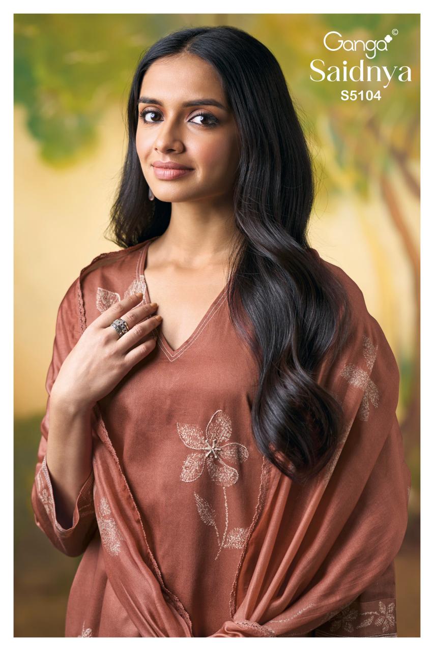 Ganga Saidnya 5104 catalog wholesale salwar kameez online shopping