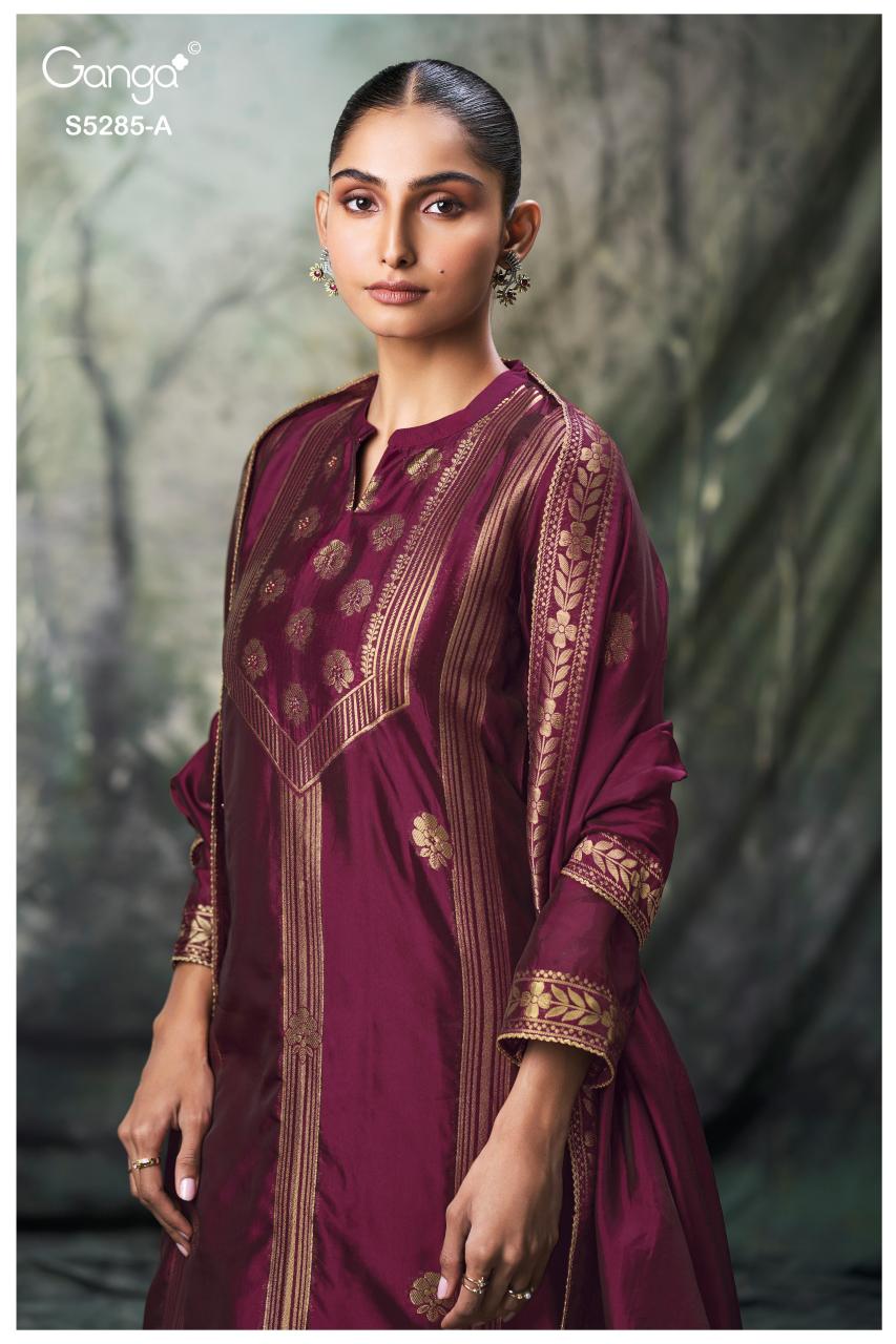Ganga Samci 5285 catalog salwar kameez wholesale in kolkata
