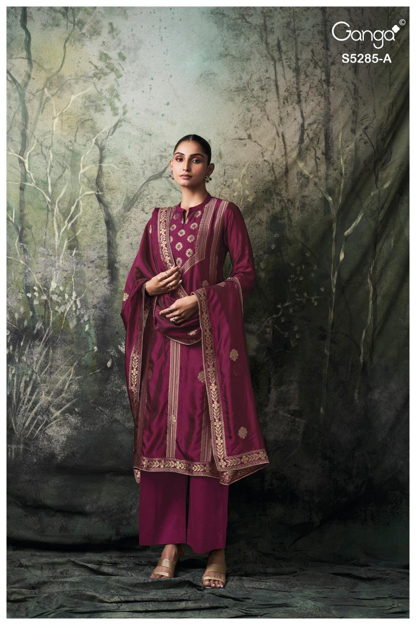 Ganga Samci 5285 catalog salwar kameez wholesale in kolkata
