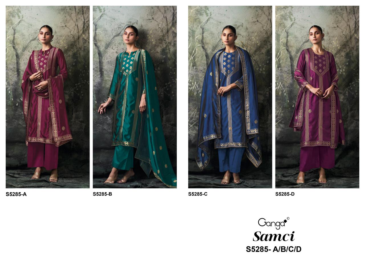 Ganga Samci 5285 catalog salwar kameez wholesale in kolkata
