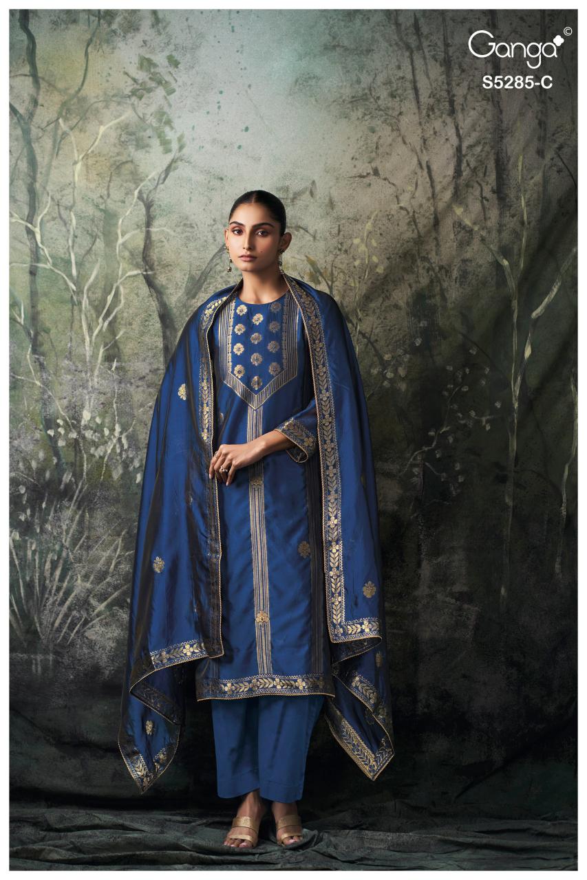 Ganga Samci 5285 catalog salwar kameez wholesale in kolkata
