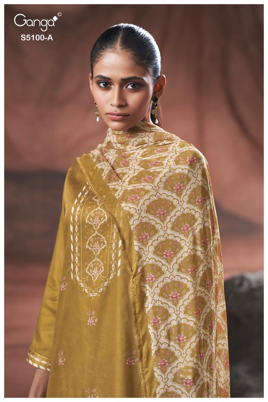 Ganga Sharvari 5100 catalog wholesale salwar kameez catalogue with price