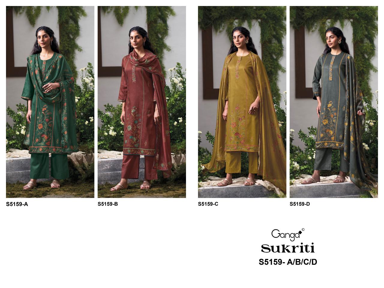 Ganga Sukriti 5159 catalog indian salwar kameez wholesale online