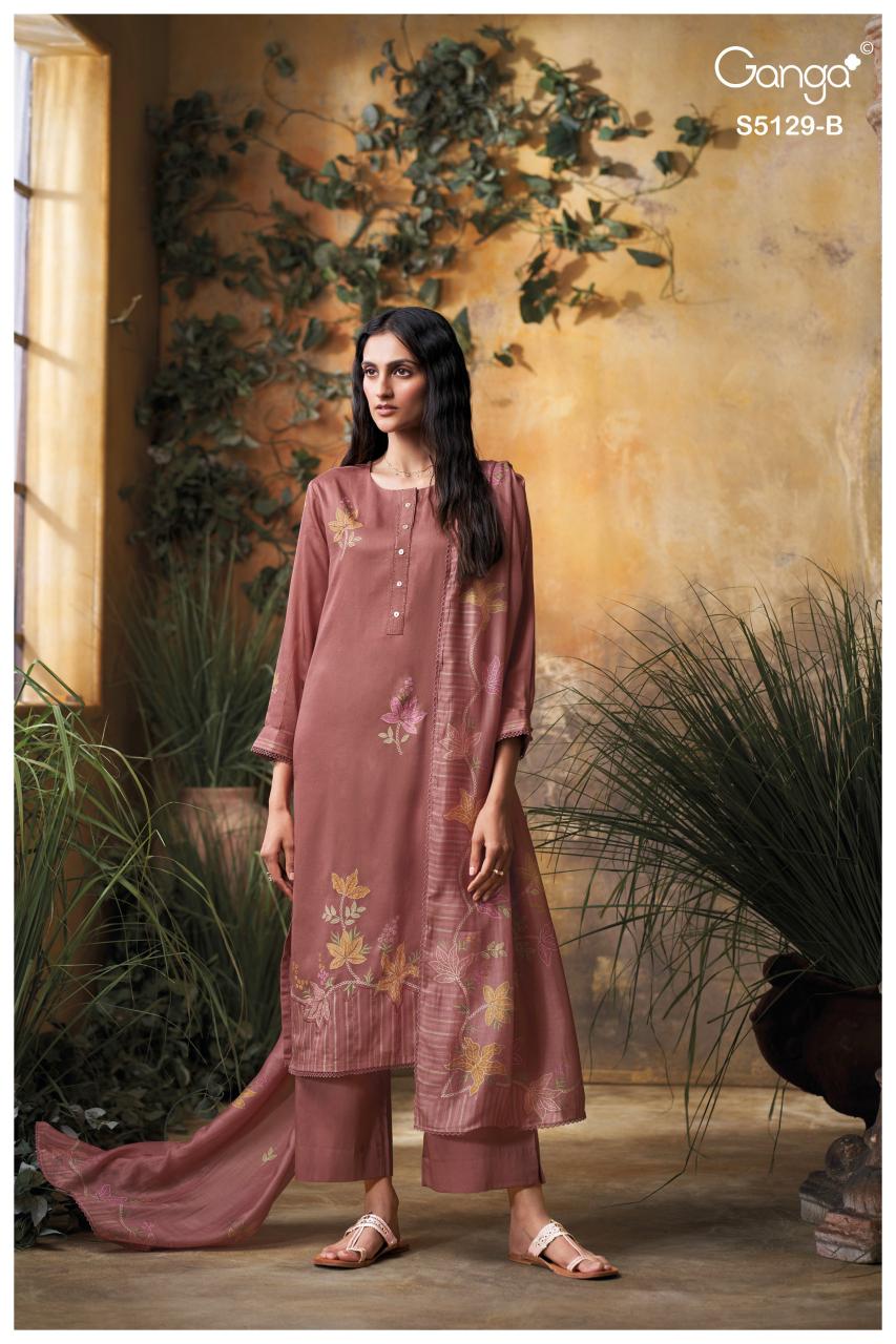 Ganga Tanisha 5129 catalog wholesale salwar kameez india surat