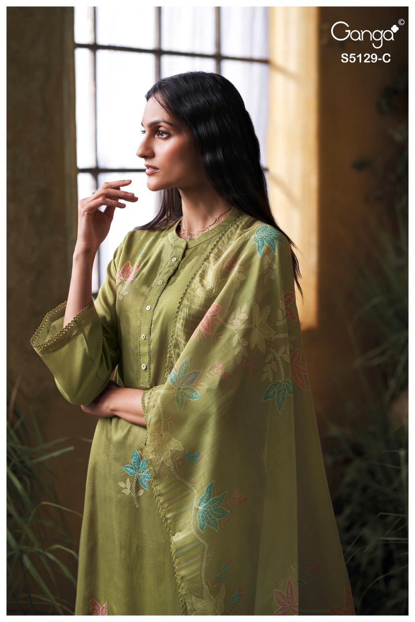 Ganga Tanisha 5129 catalog wholesale salwar kameez india surat