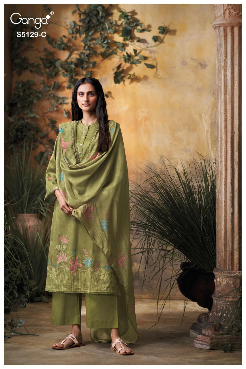 Ganga Tanisha 5129 catalog wholesale salwar kameez india surat