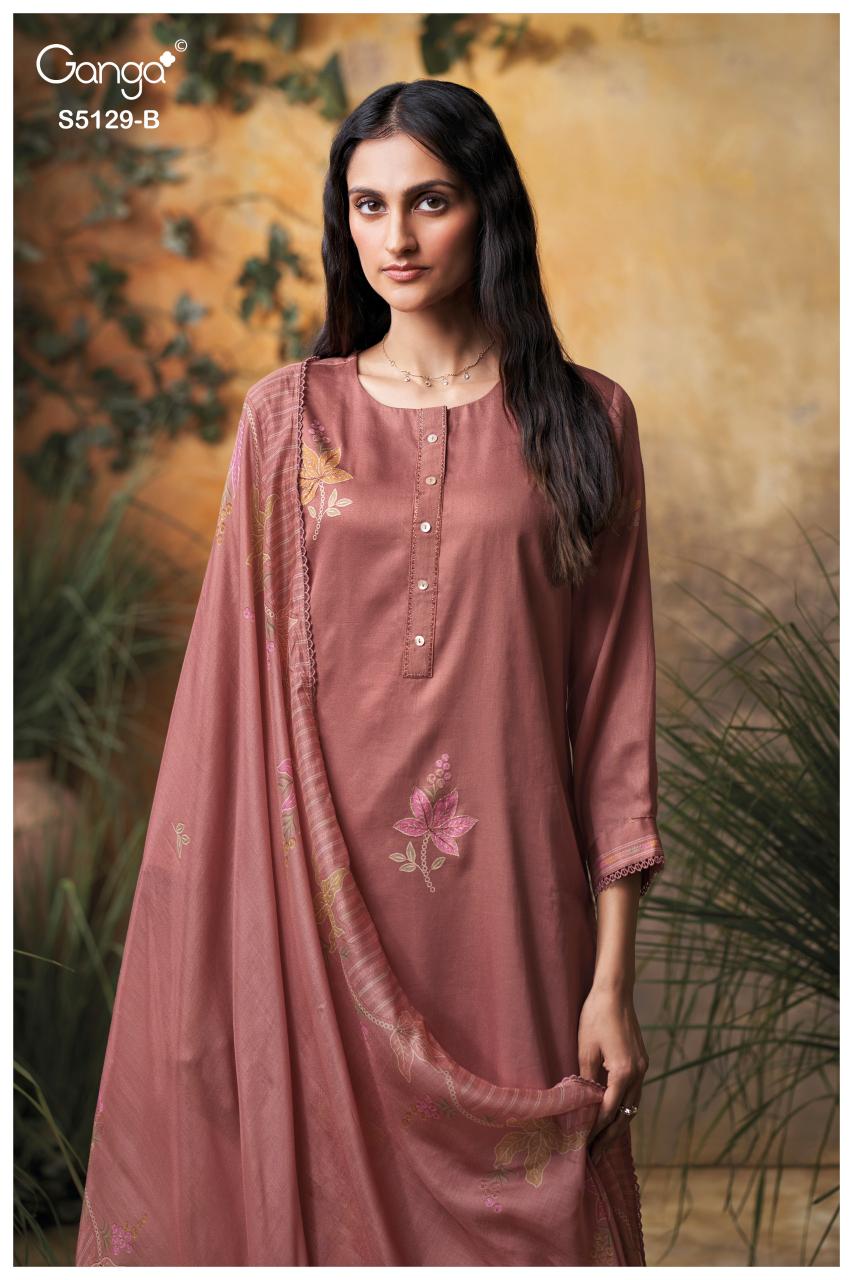Ganga Tanisha 5129 catalog wholesale salwar kameez india surat