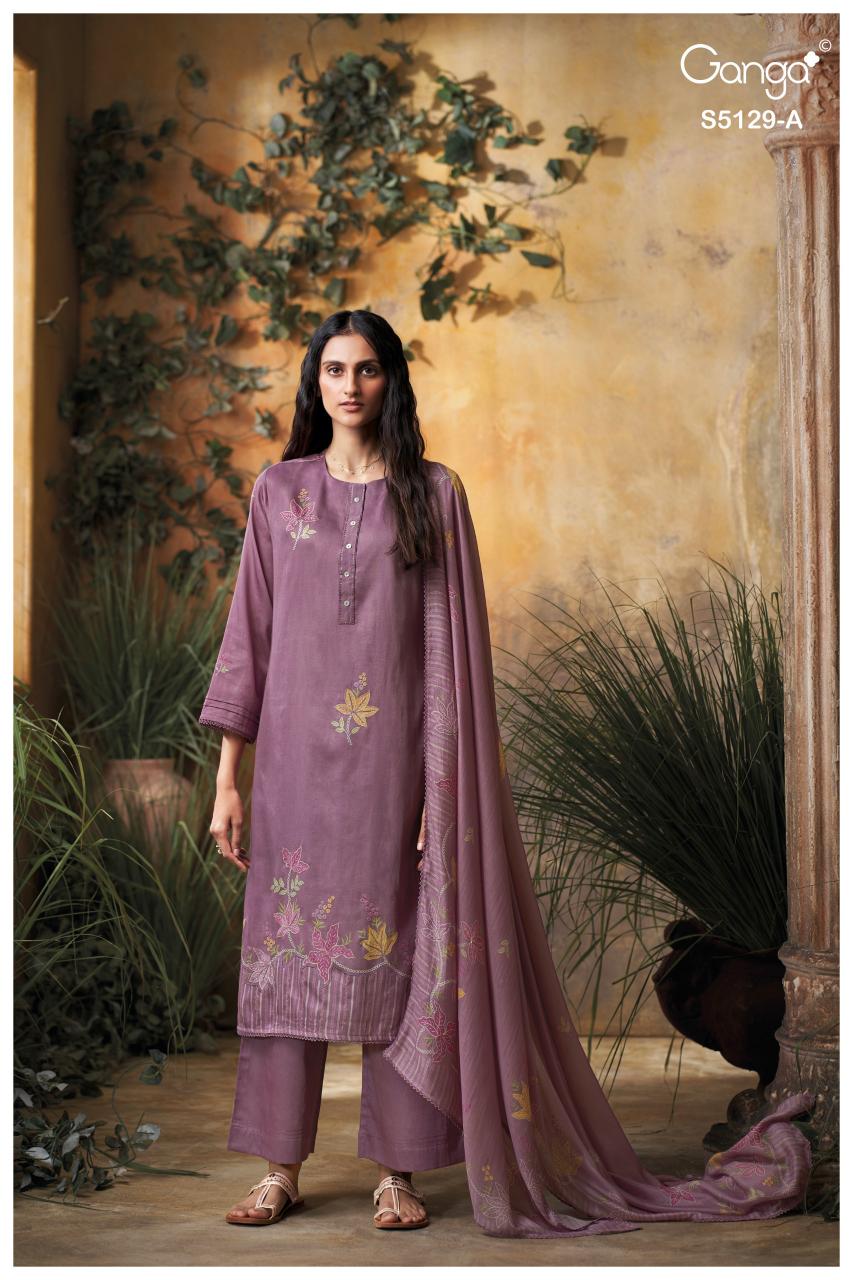 Ganga Tanisha 5129 catalog wholesale salwar kameez india surat