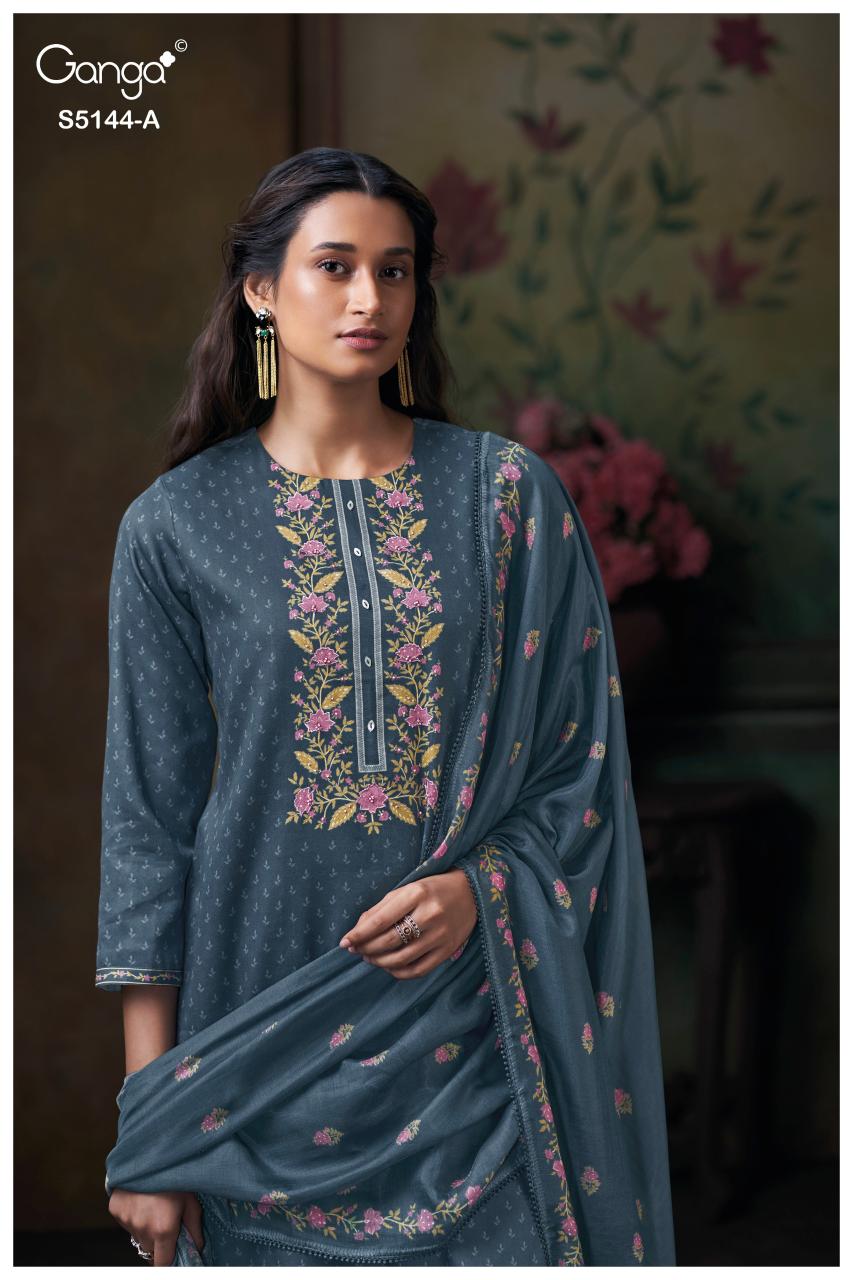 Ganga Terrie 5144 catalog wholesale latest salwar kameez designs catalogue